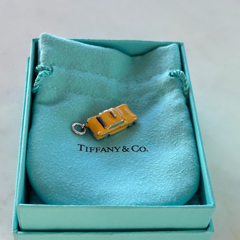 🌟 RARE Collector’s Item: Tiffany & Co. Yellow Taxi Cab Charm